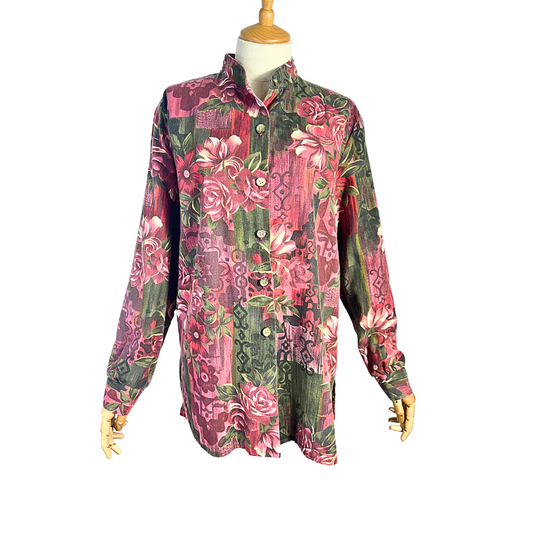 Vintage floral shirt - M