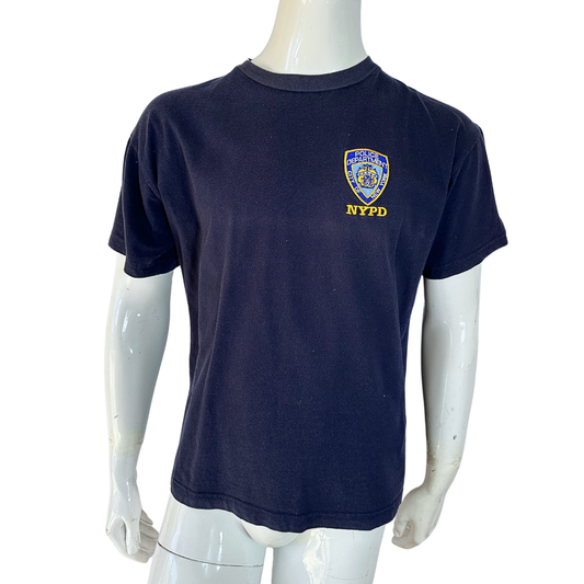 NYPD embroidered tshirt - L