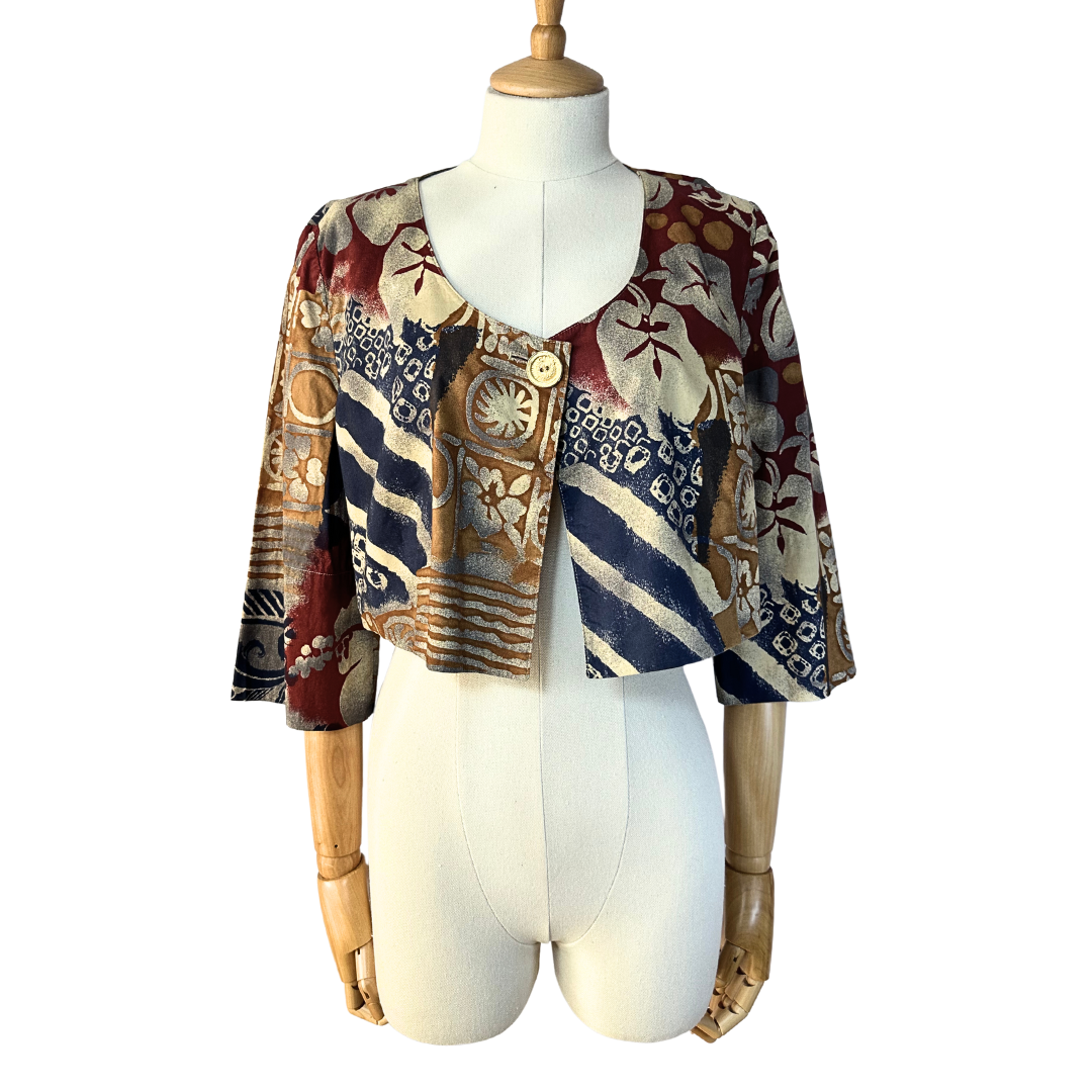 Louis Feraud printed vintage top or jacket - XL