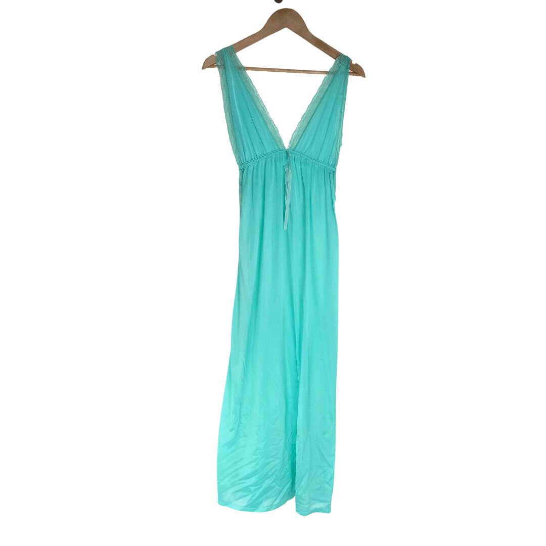 Deep V negligee with lace - S – vintageandthecity