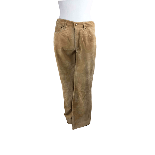 Light brown leather pants - M
