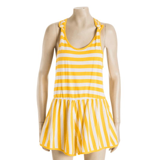 Stripe pinafore playsuit - M