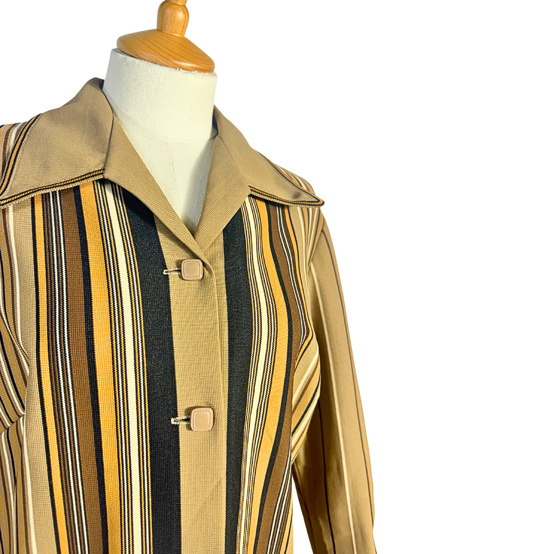 70s vintage striped shirt - M