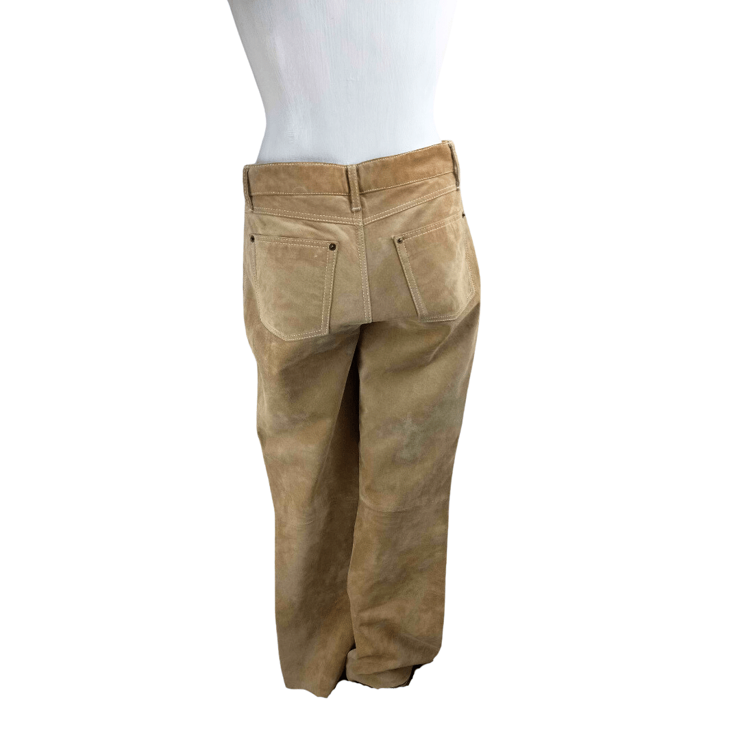 Light brown leather pants - M