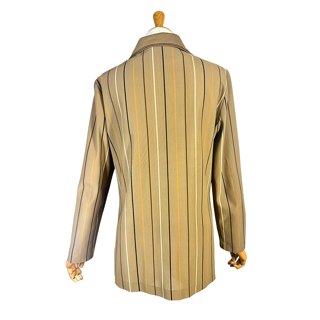70s vintage striped shirt - M