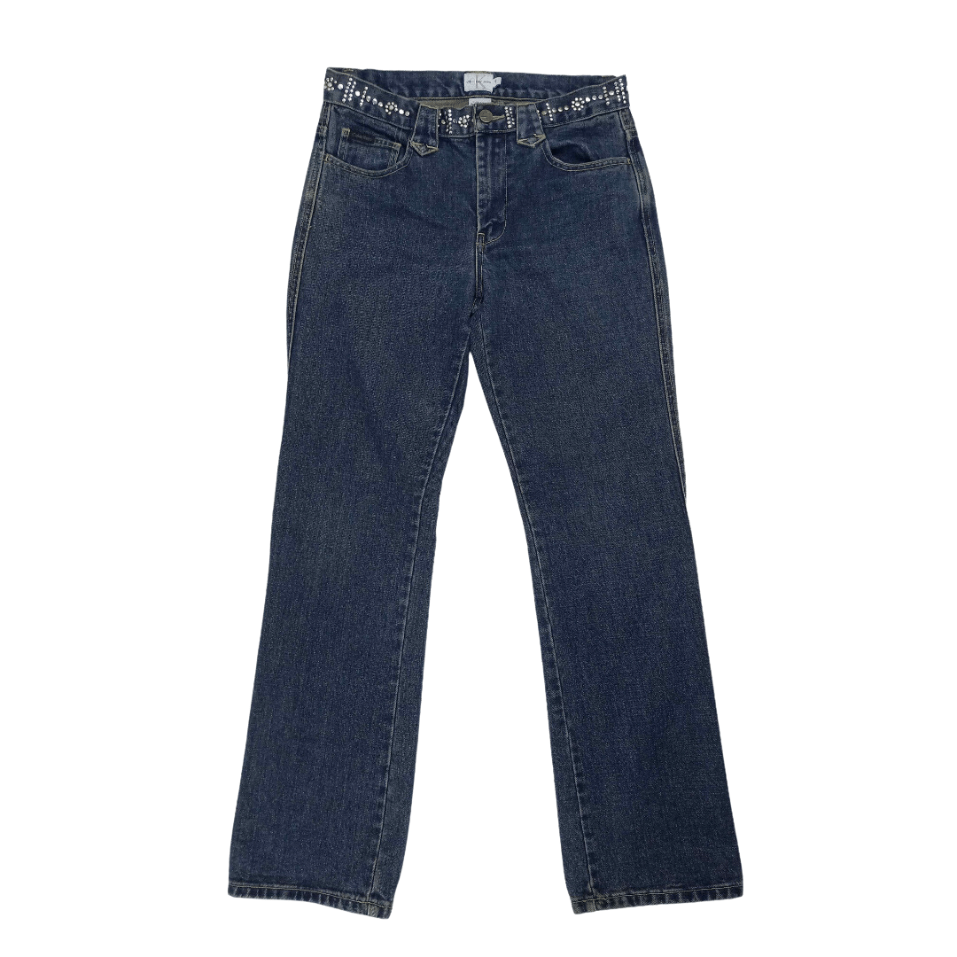 Calvin Klein jeans with studded waistband - M