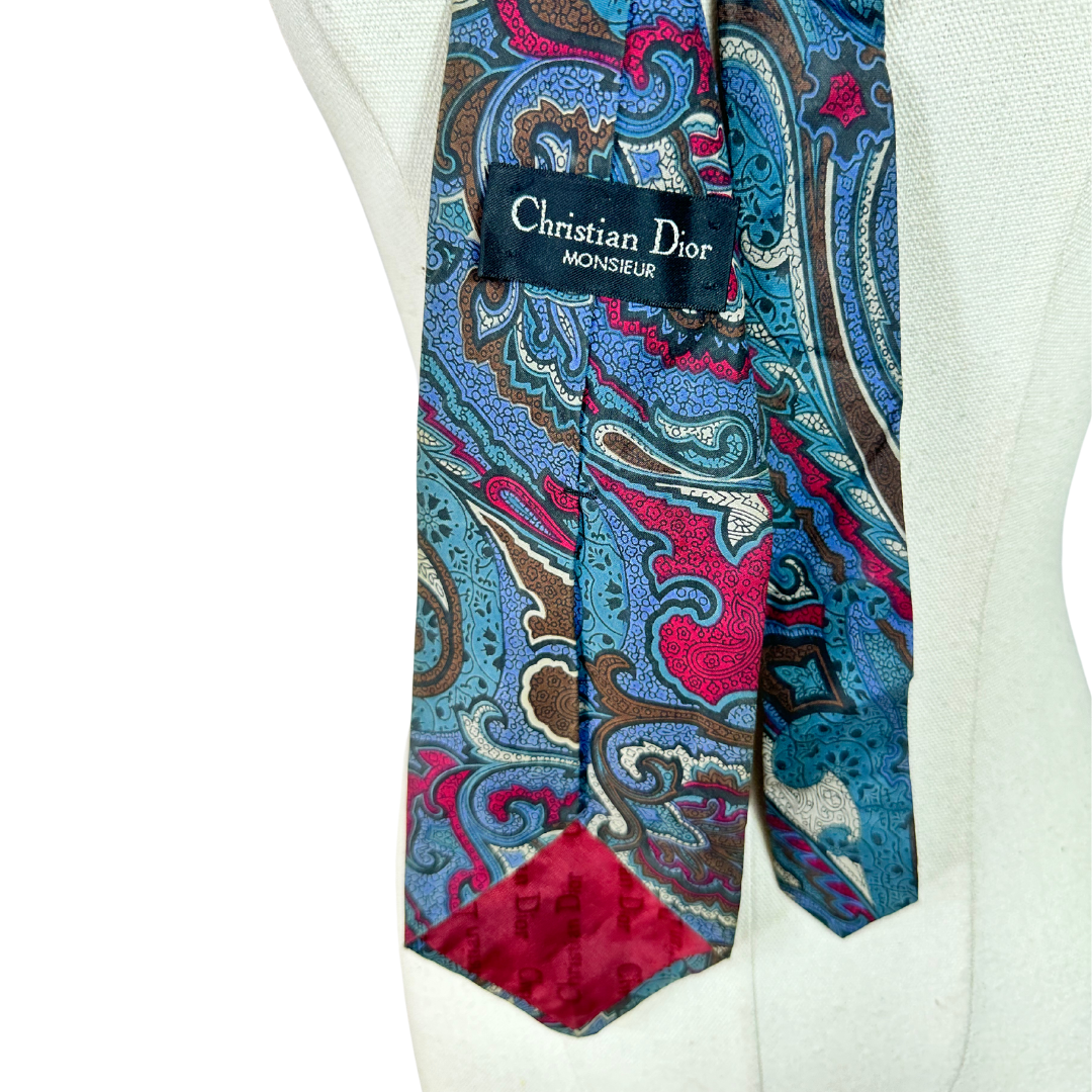 Christian Dior vintage mandala necktie