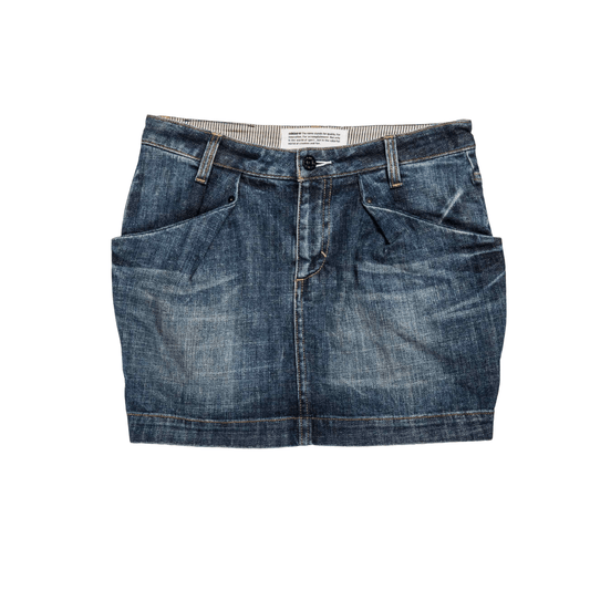 Denim Adidas mini-skirt - M