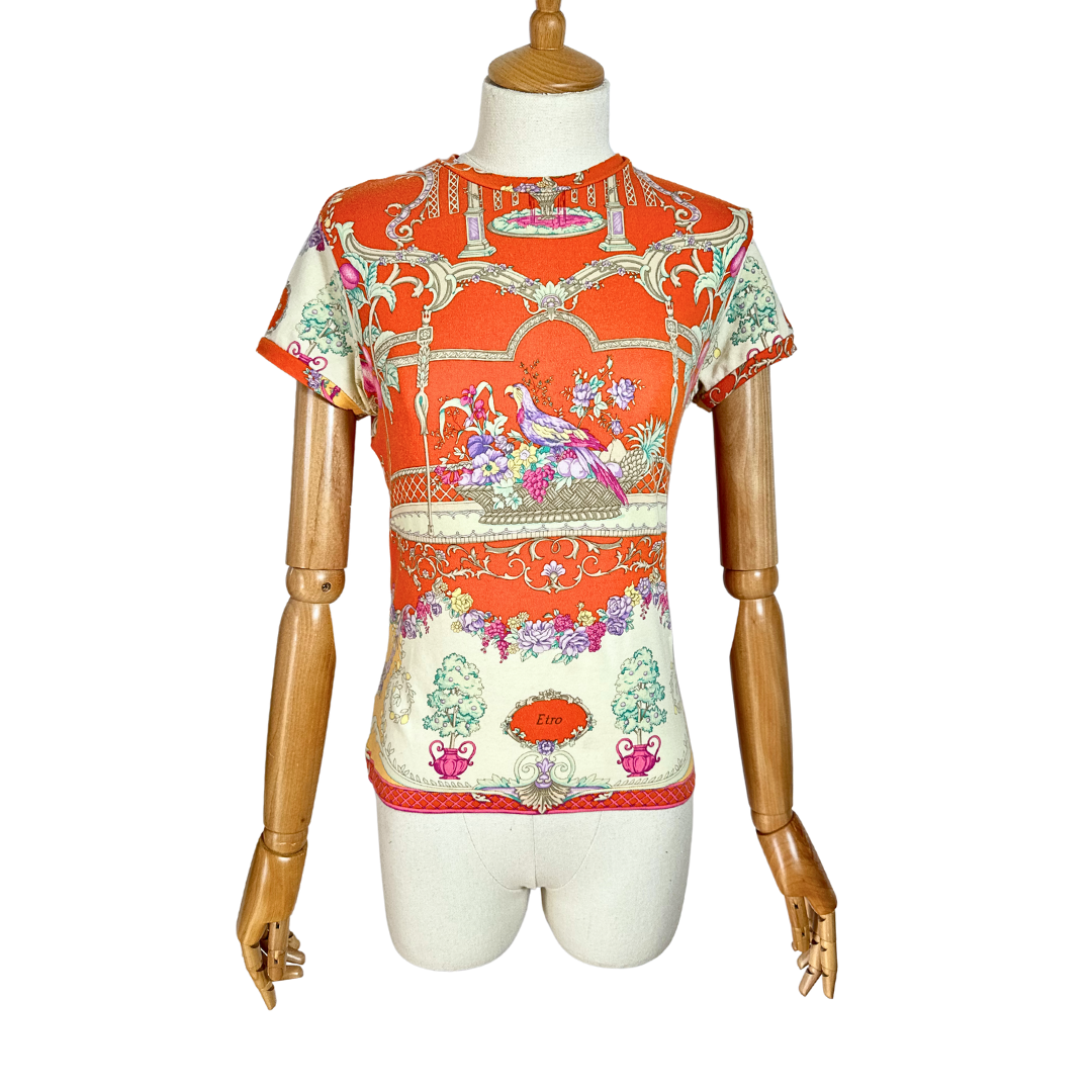 Etro Milano floral tshirt - S