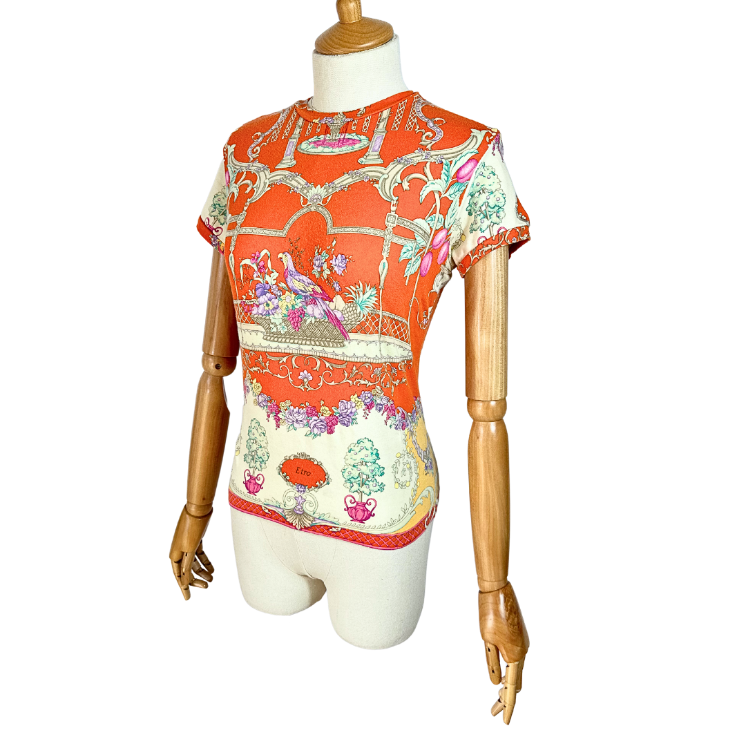 Etro Milano floral tshirt - S