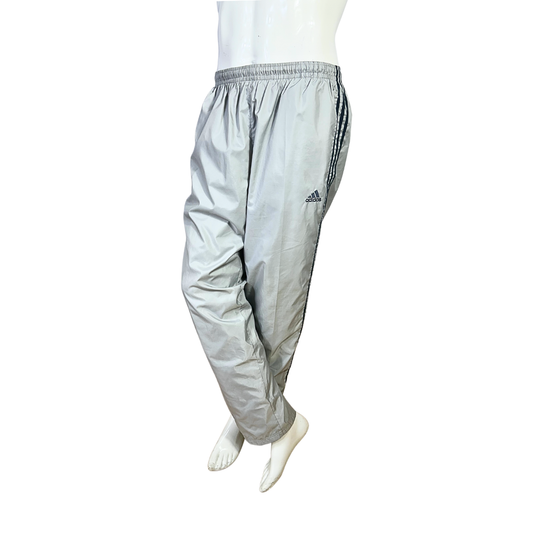 Grey Adidas track pants - M