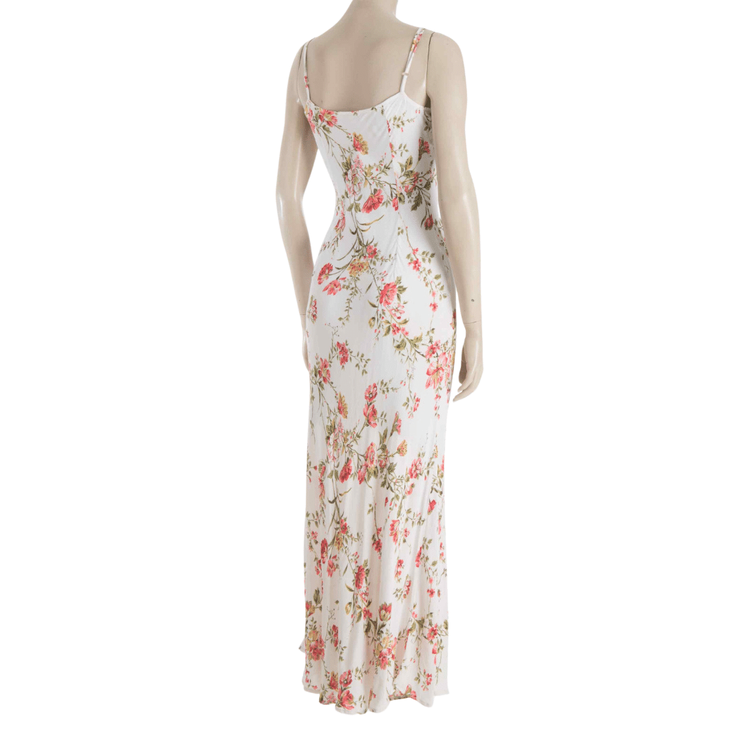 Hilton Weiner floral spaghetti strap maxi dress - S
