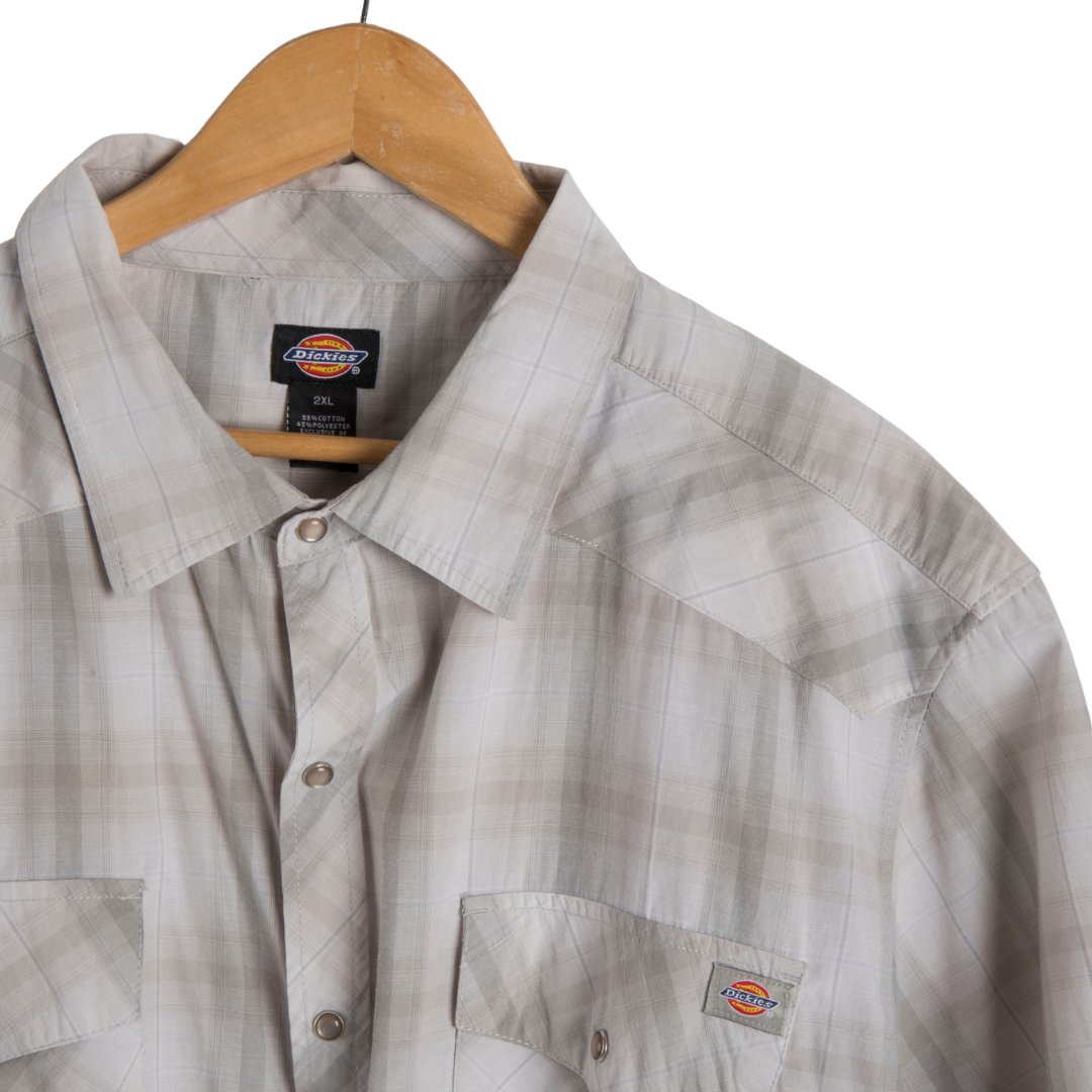 Dickies checkered shortsleeve shirt - 2XL