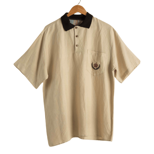 Polo shirt with embroidery - L