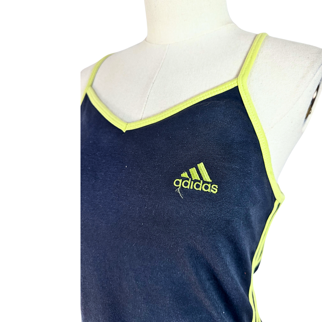 Adidas spaghetti strap athleisure top - L