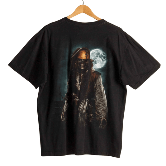 Skeleton pirate Jack Sparrow shortsleeve t-shirt - XL