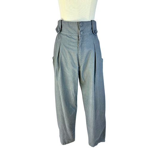 Grey vintage high waist pants - M