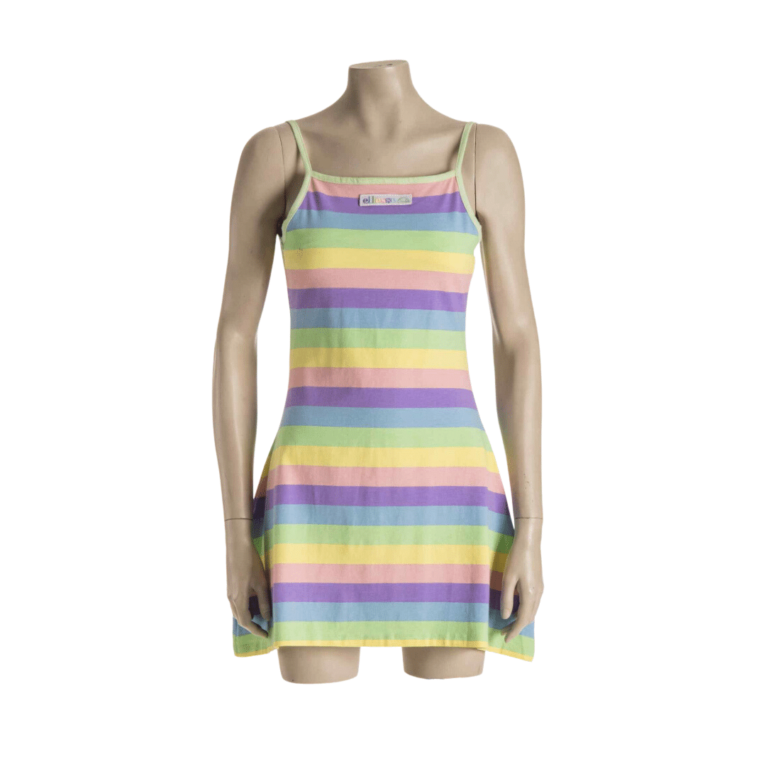 Stripe Ellesse pastel mini dress - S