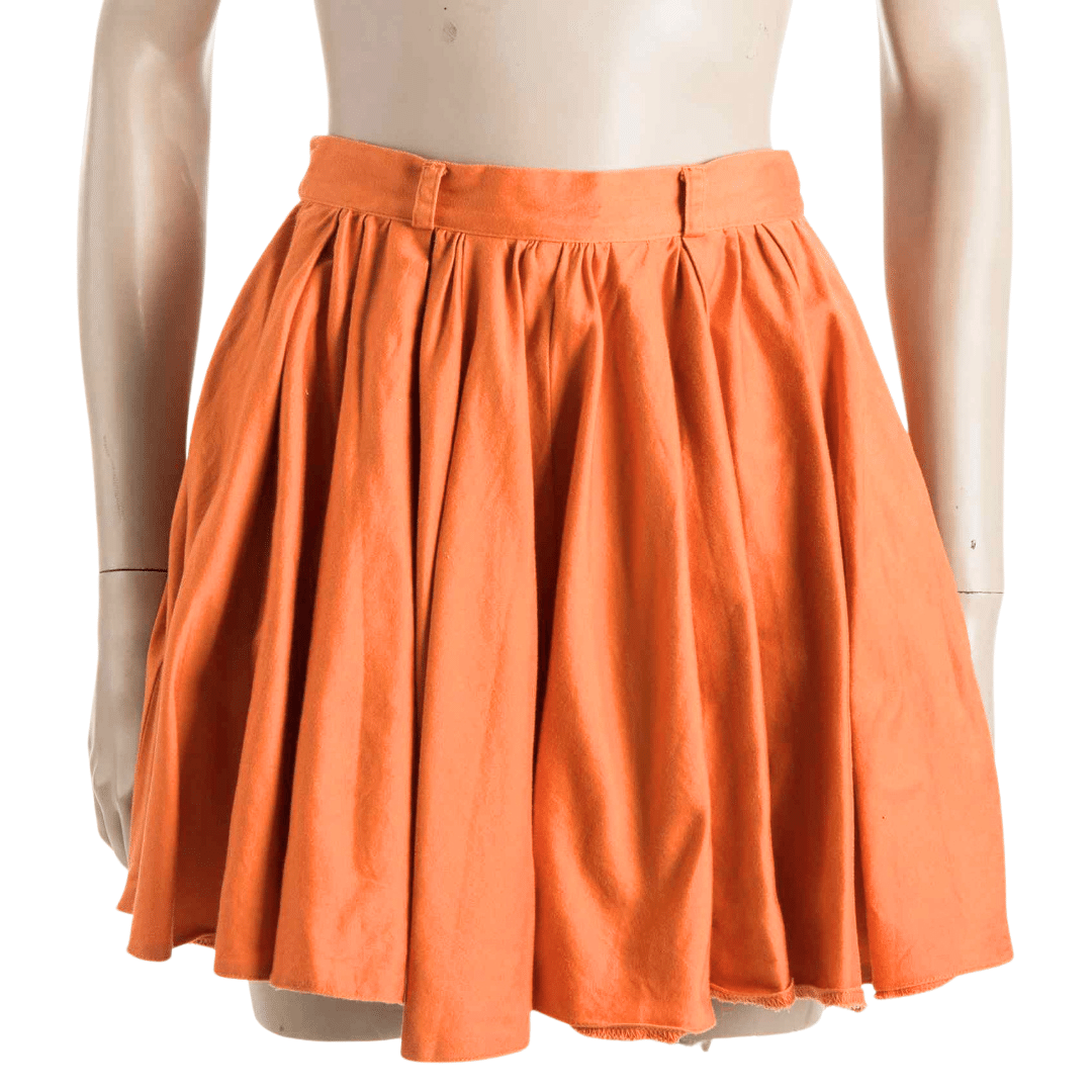 High-waist voluminous circle mini skirt - S
