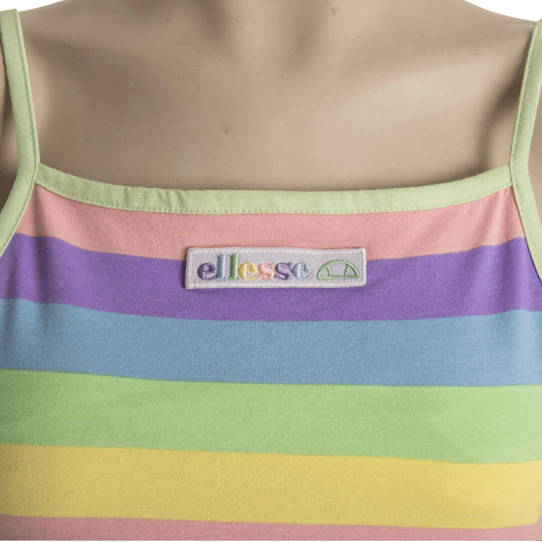 Stripe Ellesse pastel mini dress - S