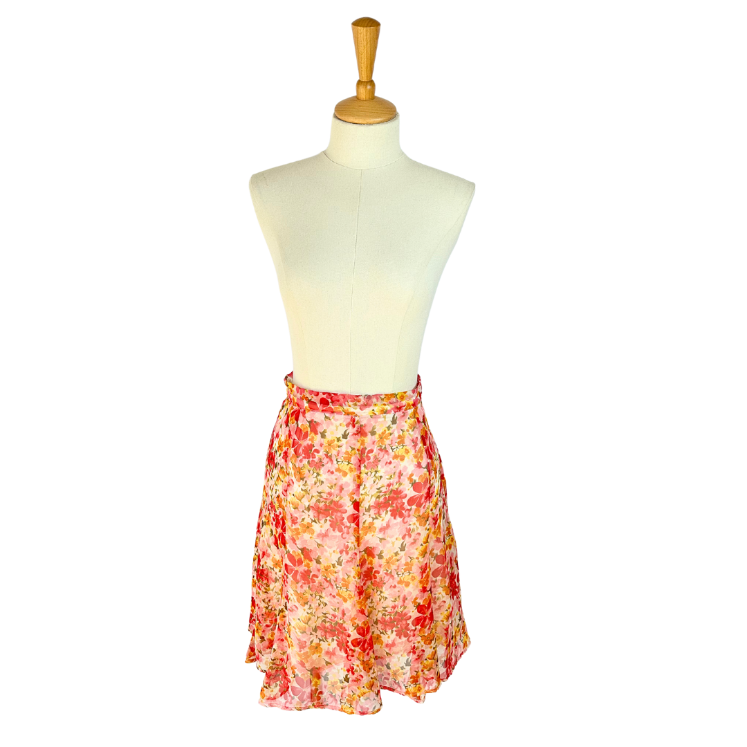 Vintage floral skirt - S