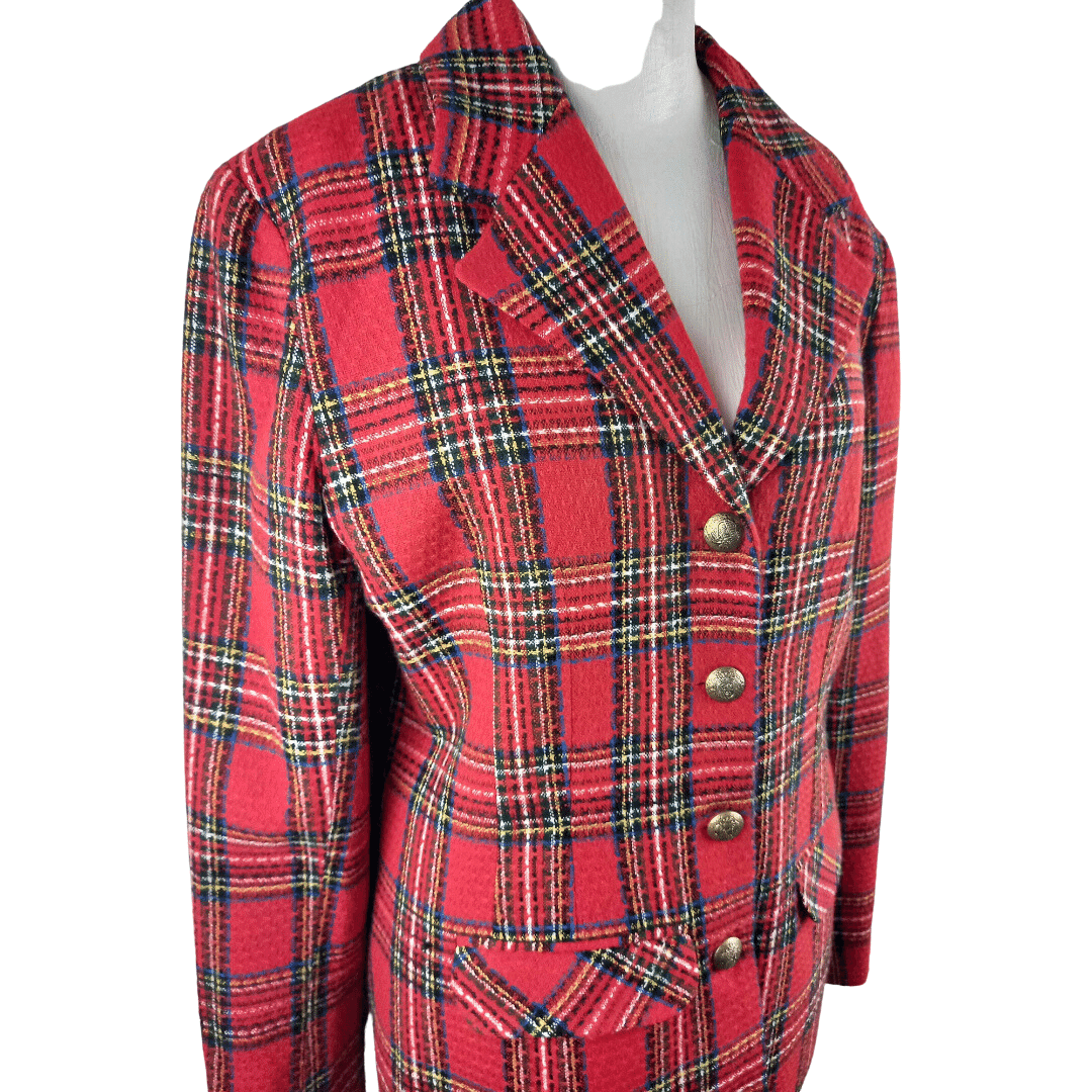 Vintage checkered blazer - M/L