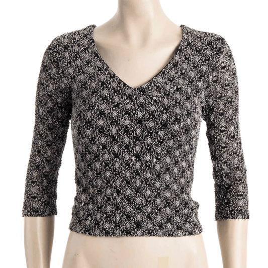 Textured knitted top- S