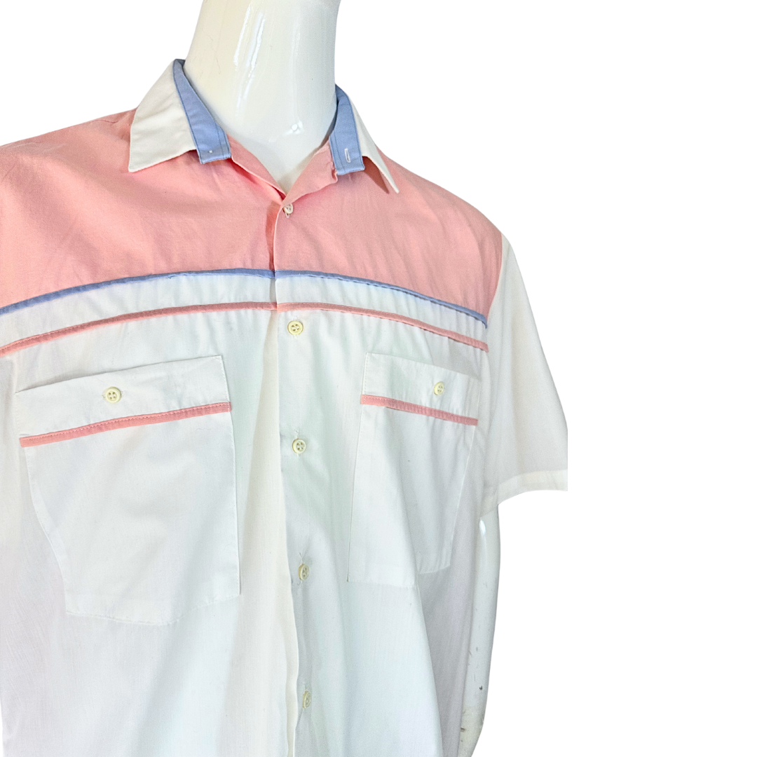 90s pastel shirt - L