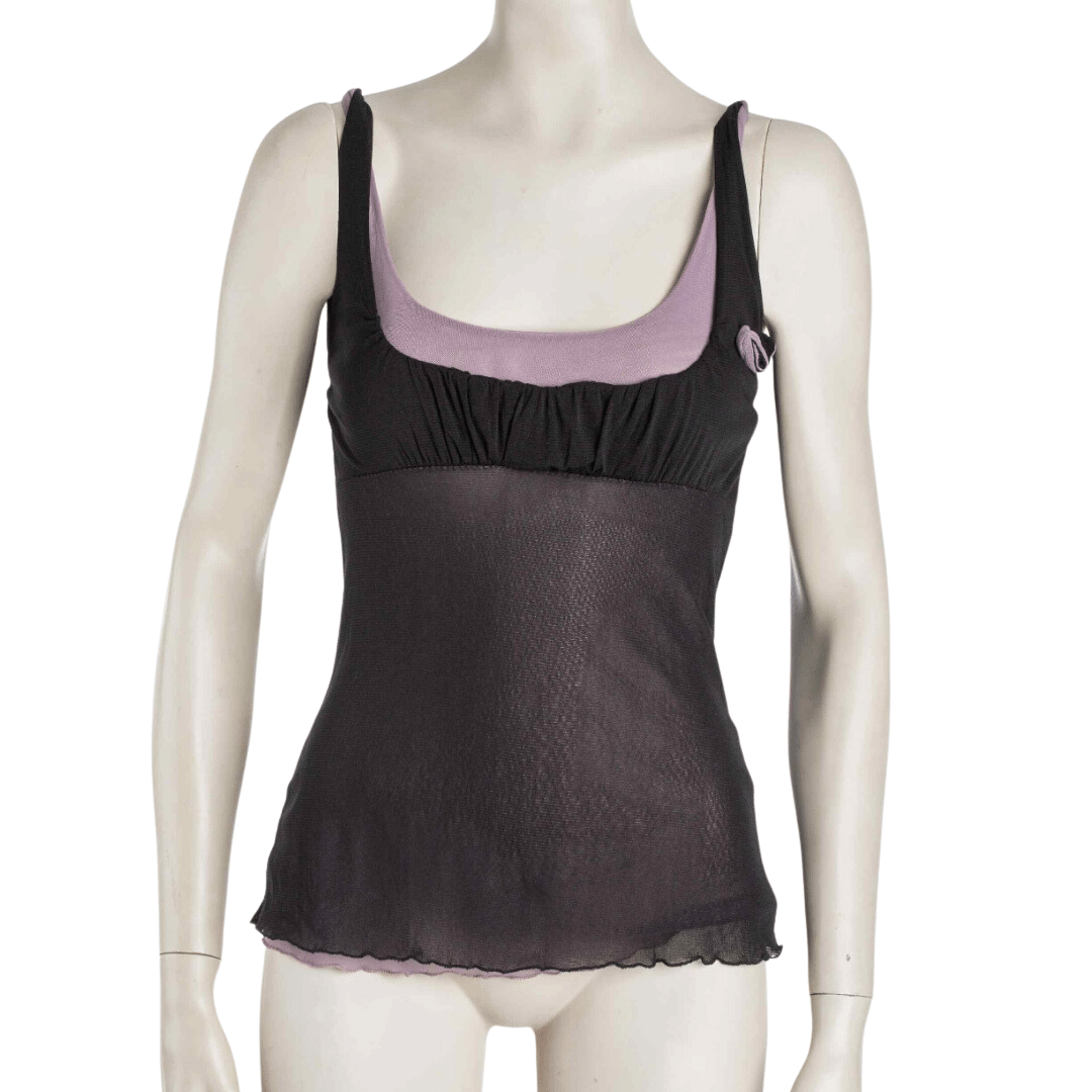 Sleeveless Habana top with twisted straps - S