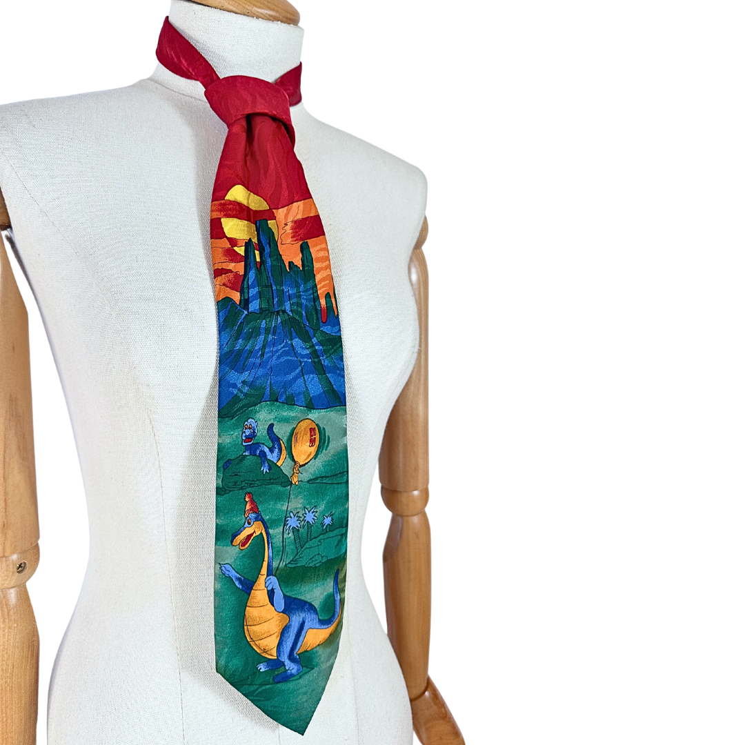 90s Jurassic Park dinosaur necktie