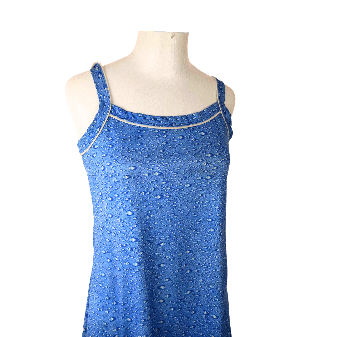 Water droplet print dress - S