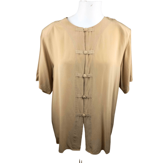 Shortsleeve silk blouse - M