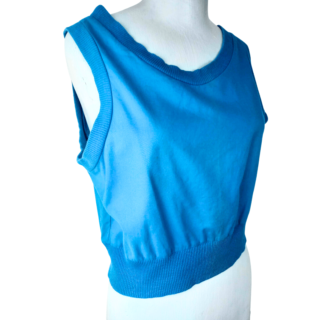 80s cropped tank top - M