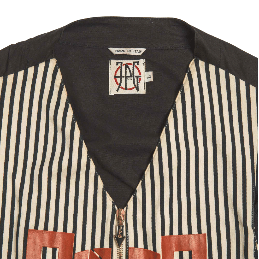 Jean Paul Gautier striped zipped-up vest - L (Free Delivery)