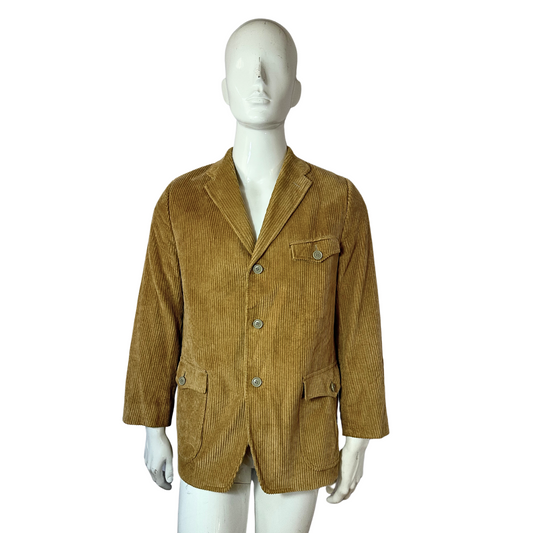 Tan vintage corduroy jacket - S