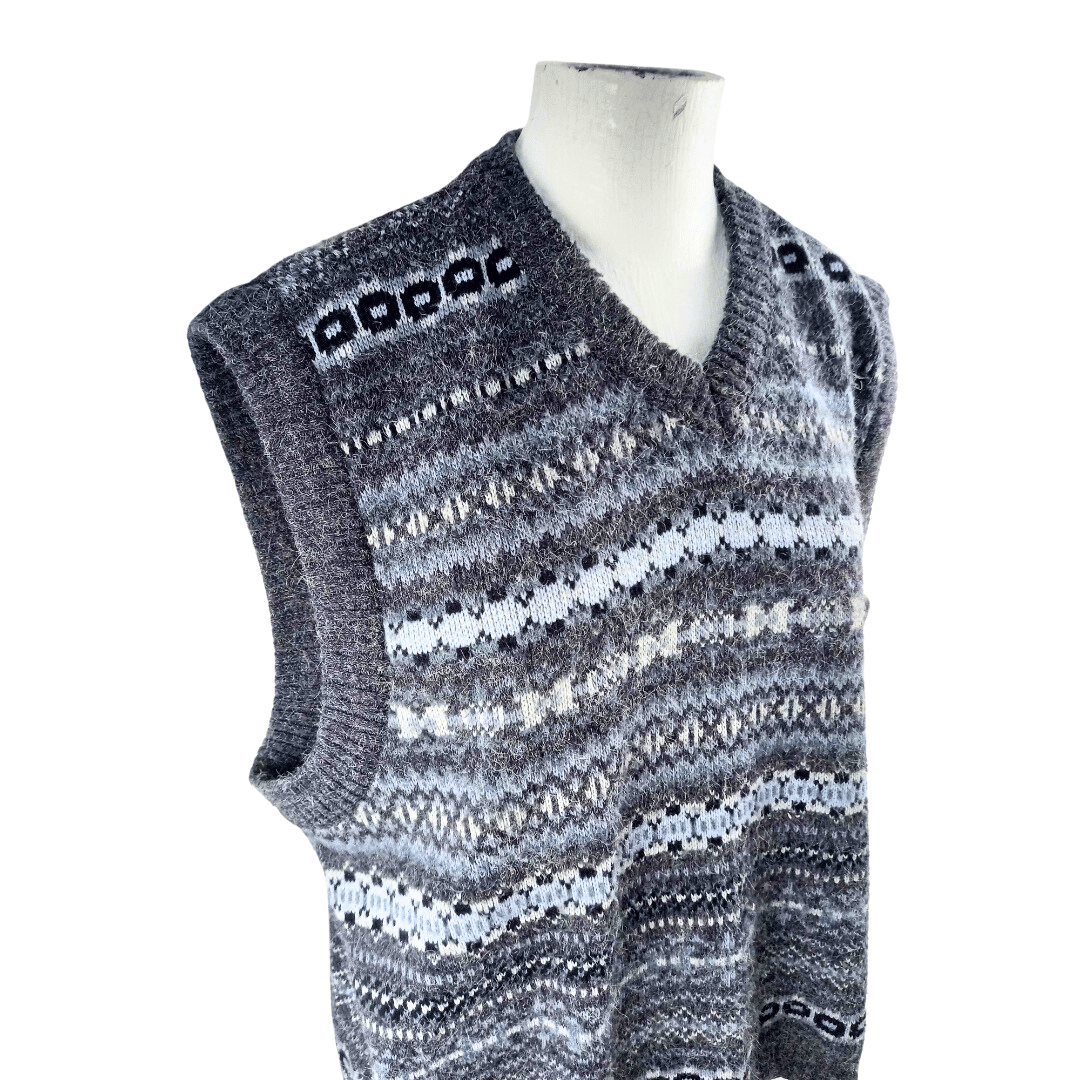 Vintage v-neck sleeveless pullover jersey - XL