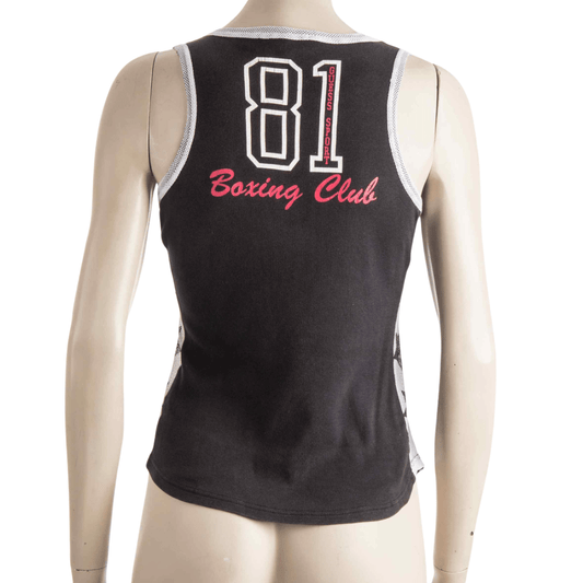 Guess tank top with mesh sides - M