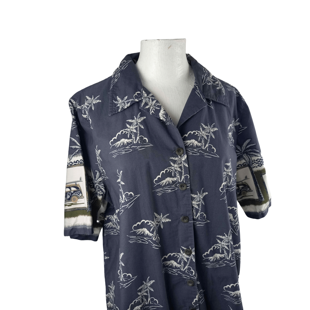 Tropical Print Shortsleeve Shirt