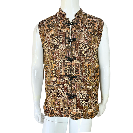 Vintage tapestry waistcoat - M