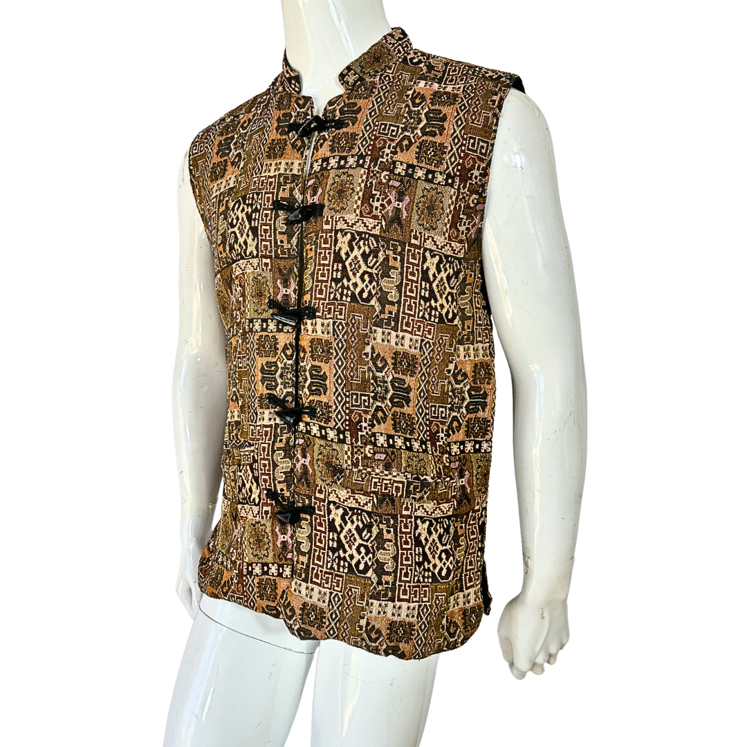 Vintage tapestry waistcoat - M