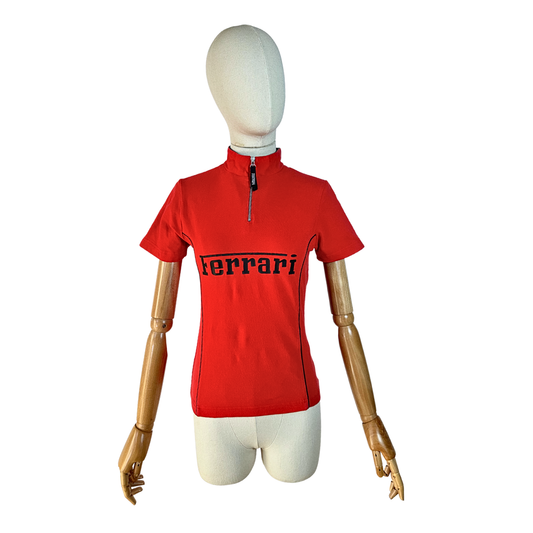 Red Ferrari mockneck top - S