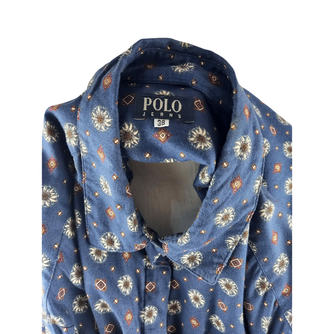 Floral Polo Jeans longsleeve shirt - S/L