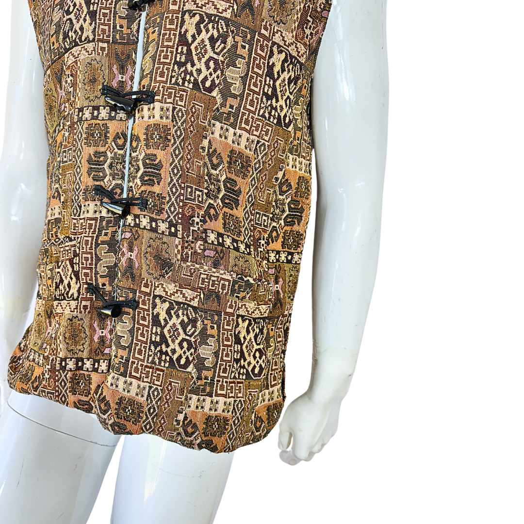 Vintage tapestry waistcoat - M