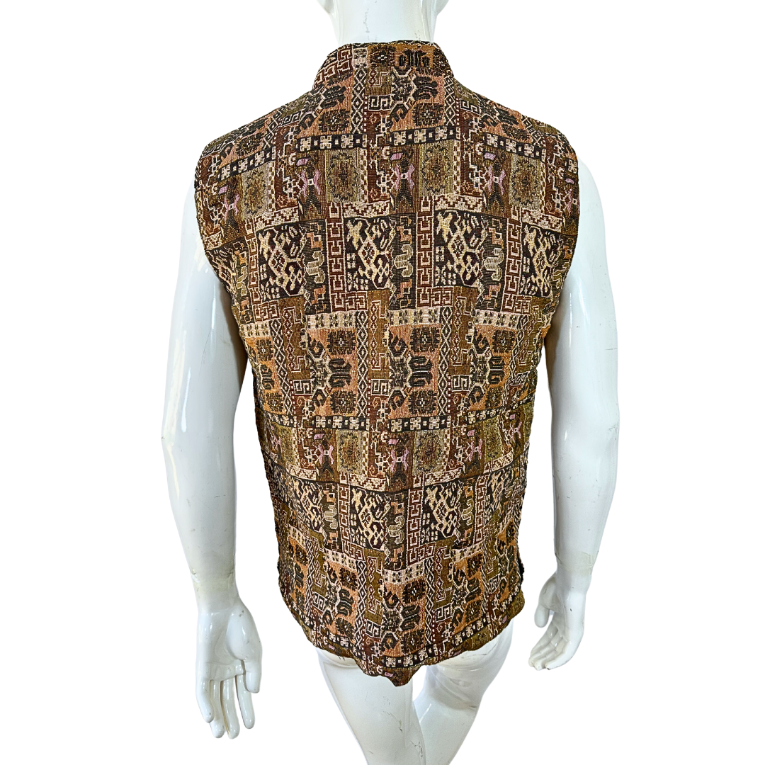 Vintage tapestry waistcoat - M