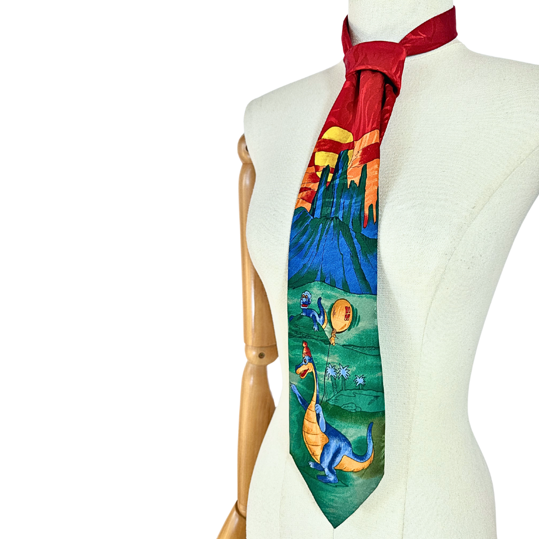 90s Jurassic Park dinosaur necktie