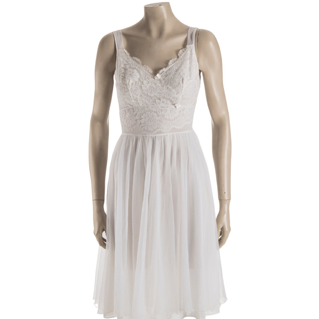 Lace and chiffon petticoat dress - M