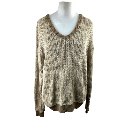 Light brown oversized knit Polo jersey - S/M