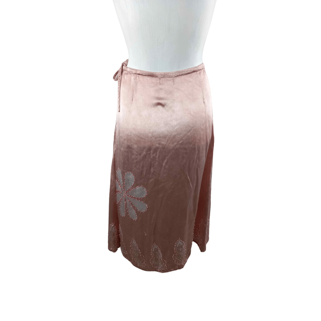 Naf Naf silky embellished midi skirt - S