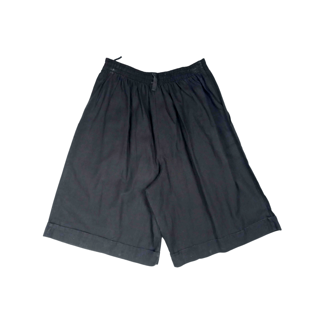 Black high waisted bermuda shorts - XS