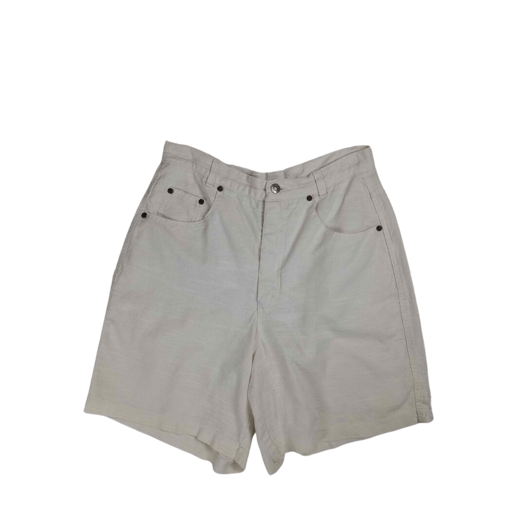 White vintage high waist shorts - M